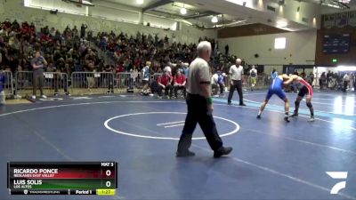 120 lbs Semifinal - Ricardo Ponce, Redlands East Valley vs Luis Solis, Los Altos