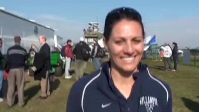 Coach Gina Procaccio Villanova team champs 2009 NCAA XC Championships