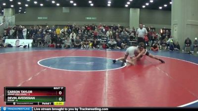 133 lbs Semis & 3rd Wb (16 Team) - Carson Taylor, Grand View (Iowa) vs Devin Avedissian, Doane