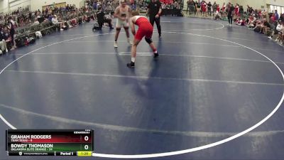 160 lbs Semis & 1st Wrestleback (8 Team) - Graham Rodgers, Team Texas vs Bowdy Thomason, Oklahoma Elite Orange