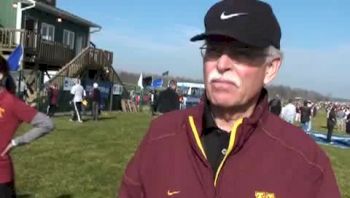 Minnesota Coach Gary Wilson continuing the streak at the 2009 NCAA XC Championships