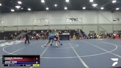 195 lbs Round 1 (8 Team) - Connor Mirasola, Wisconsin vs Jersey Robb, Oklahoma Blue