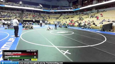 120 Class 3 lbs Cons. Round 1 - Thomas Bradley, DeSoto vs Dominic Stafford, Jefferson City