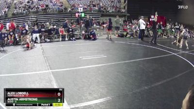 75 lbs Semis & 1st Wrestleback (8 Team) - Alex Lobdell, Team Texas Blue vs Austin Armstrong, Idaho