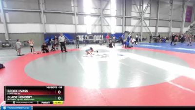 59 lbs Semifinal - Brock Hvass, Lewiston WC vs Blaise Henebry, Internal Quest Wrestling