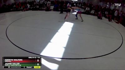 113 lbs Cons. Round 3 - Jazmin Haller, Norfolk Wrestling Club vs Addisyn Walters, Nebraska