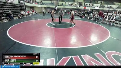 138 lbs Quarterfinals (8 Team) - Preston Kratochvill, Holmen vs Jake Hamiti, Joliet Catholic