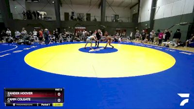 100 lbs Cons. Round 3 - Zander Hoover, CA vs Camm Colgate, CA