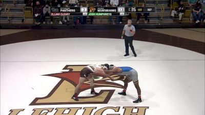 157 lbs Match - Josh Humphreys, Lehigh vs Elijah Cleary, Pittsburgh