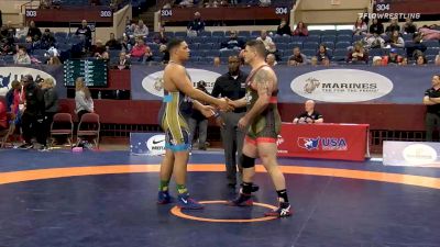 130 kg Semifinal - Toby Erickson, Army WCAP vs Jacob Mitchell, Army WCAP