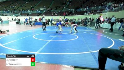 118 lbs Round Of 16 - Jesse Justice, SPERRY vs Logan Woodcock, Deer Creek Middle School