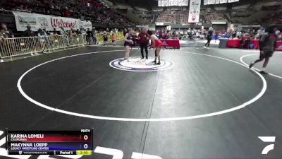 62 lbs Round 2 - Karina Lomeli, California vs Makynna Loepp, Legacy Wrestling Center