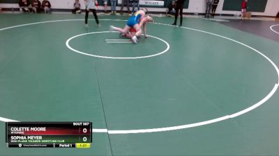 170 lbs 1st Place Match - Colette Moore, Wyoming vs Sophia Meyer, High Plains Thunder Wrestling Club