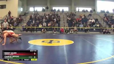 174 lbs Quarterfinal - Charlie Grygas, Oswego State vs Kenny Sauer, Oneonta State