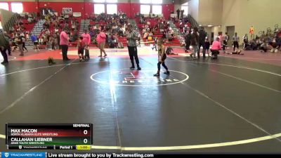 65 lbs Semifinal - Callahan Liebner, Arab Youth Wrestling vs Max Macon, North Alabama Elite Wrestling