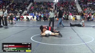 150 lbs Quarterfinal - Olivia Garrison, Ogden`s Outlaws vs Grace Brown, Red Devil