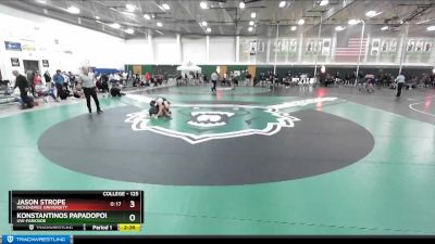 125 lbs Cons. Round 2 - Konstantinos Papadopoulos, UW-Parkside vs Jason Strope, McKendree University