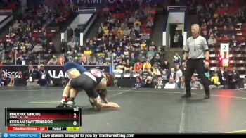 150 lbs Finals (8 Team) - Maddox Simcoe, Lowell HS vs Keegan Switzenburg, Goodrich HS