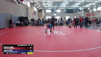 71 lbs Cons. Round 1 - Coyle Cobb, Homedale Wrestling vs Kace Kunz, Bear Lake Wrestling Club