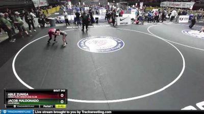 93 lbs Cons. Round 2 - Able Zuniga, Ceres Pups Wrestling Club vs Jacob Maldonado, California