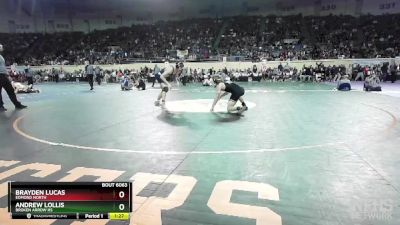 6A-157 lbs Quarterfinal - Brayden Lucas, Edmond North vs Andrew Lollis, Broken Arrow Hs