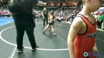 75 lbs Consi Of 8 #1 - Rhyder Sutherland, Pawhuska Elks Takedown vs Stonewall Coombws, Tahlequah Wrestling Club