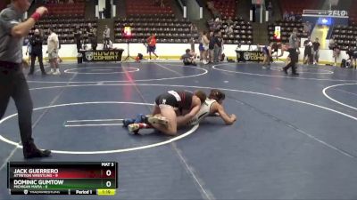 130 lbs Finals (8 Team) - Jack Guerrero, Attrition Wrestling vs Dominic Gumtow, Michigan Mafia