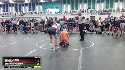 92 lbs Round 1 (6 Team) - Chase Larsen, Buxton vs Brennen Veverka, U2 Upstate Uprising