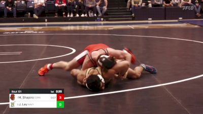 157 lbs Quarterfinal - Meyer Shapiro, Cornell vs Jonathan Ley, Navy