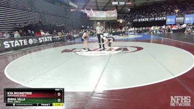 Girls 1B/2B/1A/2A 170 Quarterfinal - Kya Roundtree, Montesano (Girls) vs Emma Villa, Royal (Girls)