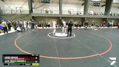 138 lbs Cons. Round 3 - James Graves, Bonners Ferry Wrestling Club vs Hans Draco Deemer Ii, Mat-Su Matmen