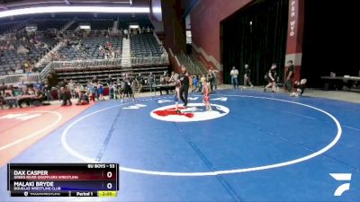 53 lbs Cons. Round 2 - Dax Casper, Green River Grapplers Wrestling vs Malaki Bryde, Douglas Wrestling Club