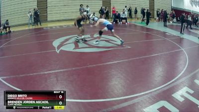 126 lbs Champ. Round 1 - Brenden Jorden Agcaoili, SLAM! NEVADA vs Diego Brito, Granite Hills (El Cajon)