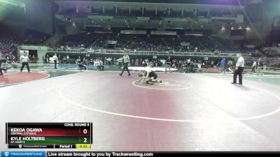 113 lbs Cons. Round 5 - Kekoa Ogawa, Central Catholic vs Kyle Holtberg, St. Mary`s