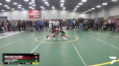 78 lbs Cons. Round 4 - Benjamin Holober, Virginia Patriots Wrestling vs Kason Wesby, Flex Wrestling