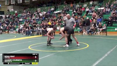 150 lbs Champ. Round 2 - Xander Courneya, Brighton HS vs Noah Fent, ASHLAND