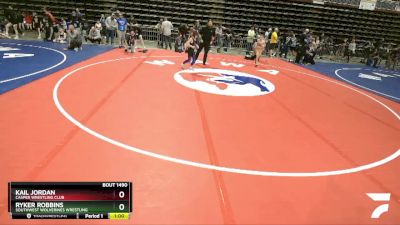 74 lbs Cons. Round 4 - Kail Jordan, Casper Wrestling Club vs Ryker Robbins, Southwest Wolverines Wrestling