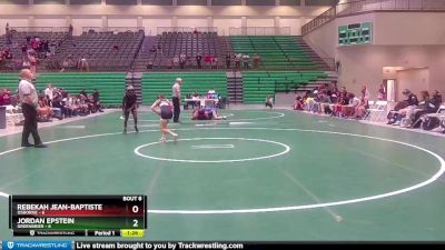 100 lbs Semis & 1st Wb (8 Team) - Rebekah Jean-Baptiste, Osborne vs Jordan Epstein, Greenbrier