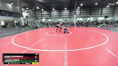 138 lbs Round 2 (4 Team) - Landon Kemink, GREAT NECK WC vs Kaden Rosenbrock, D1 ELITE