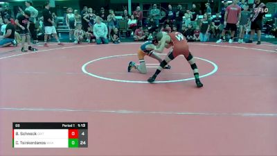 68 lbs Round 6 (8 Team) - Caleb Tsinkerdanos, Warhawk Armory vs Brady Schneck, Grit Mat Club