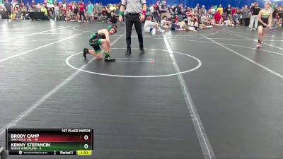 80 lbs Finals (2 Team) - Kenny Stefancin, Rogue Wrestling vs Brody Camp, Ohio Gold 24k