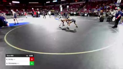 152 lbs Consi Of 8 #1 - Kristofer Arrey, Riverside Poly (SS) vs Austin Simmons, Bakersfield (CS)