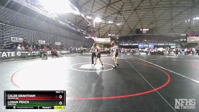 2A 132 lbs Champ. Round 1 - Caleb Grantham, Enumclaw vs Logan Peach, Shelton