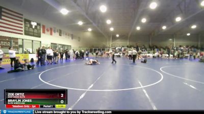 132 lbs Semifinal - Zoe Ortiz, East Idaho Elite vs Braylin Jones, Elite Wrestling