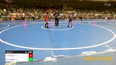 76 lbs Quarterfinal - Devyn Vincent, Lions Wrestling Academy vs Madisen Whalen, Team Hawaii Aloha