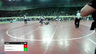 100 lbs Final - Kathleen Chavez, Yukon Jr. High Girls vs Brynlyn Sullivan, Bixby