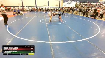 165 lbs Quarterfinal - Cole Cervantes, North Central College vs Noah Leisgang, UW-LaCrosse