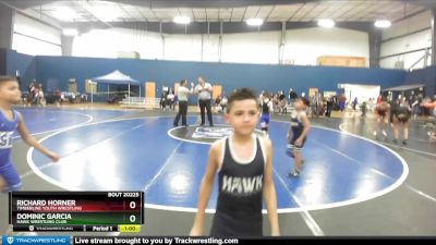 56-64 lbs Round 5 - Dominic Garcia, Hawk Wrestling Club vs Richard Horner, Timberline Youth Wrestling