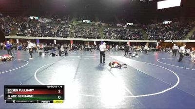 78 lbs Quarterfinal - Slade Germaine, Iowa vs Edisen Fullhart, Iowa