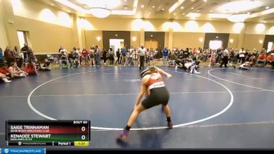 105 lbs Quarterfinal - Saige Trinnaman, Bear River Wrestling Club vs Kenadee Stewart, Badlands Elite